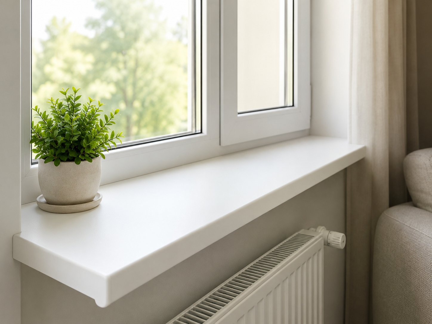 Balta PVC palodze