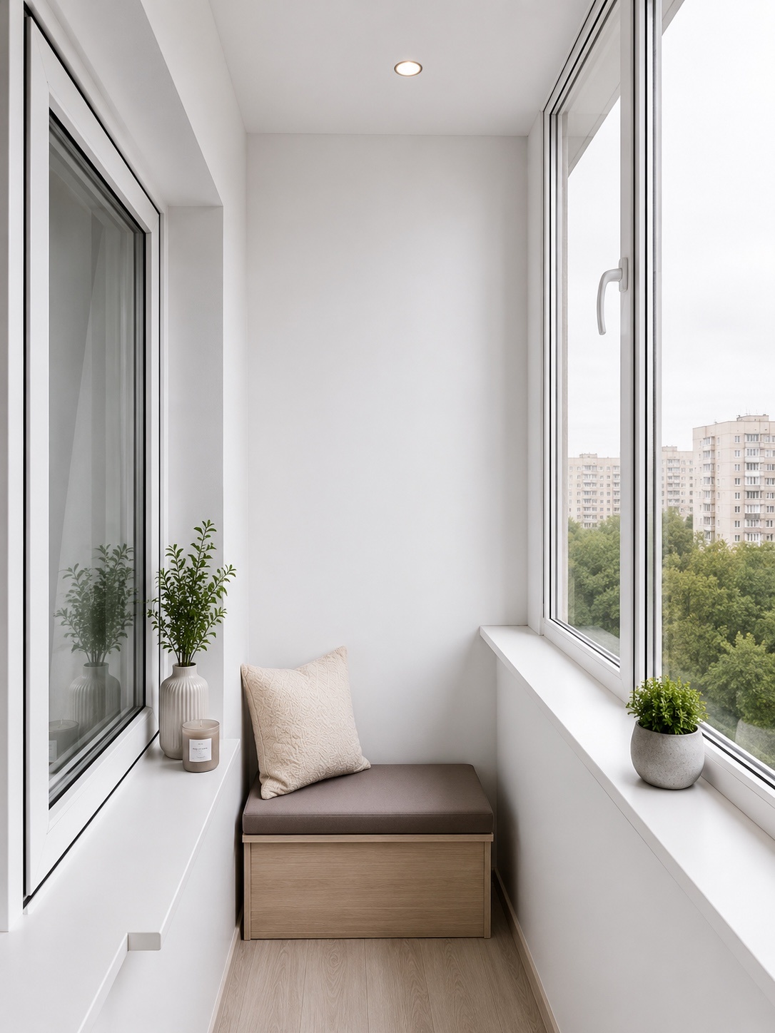 No. 1 White gloss PVC panel for loggia wall finishing