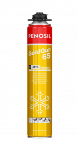 PENOSIL GoldGun 65 Winter Ziemas poliuretāna putas ar lielāku izpūsto putu apjomu