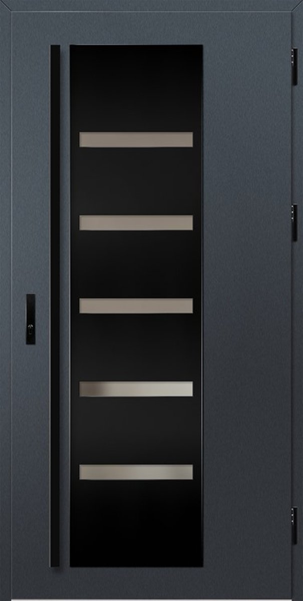 AMBERG 1 — LABEL BLACK · Антрацит структурный · Варианты остекления уточните у менеджера