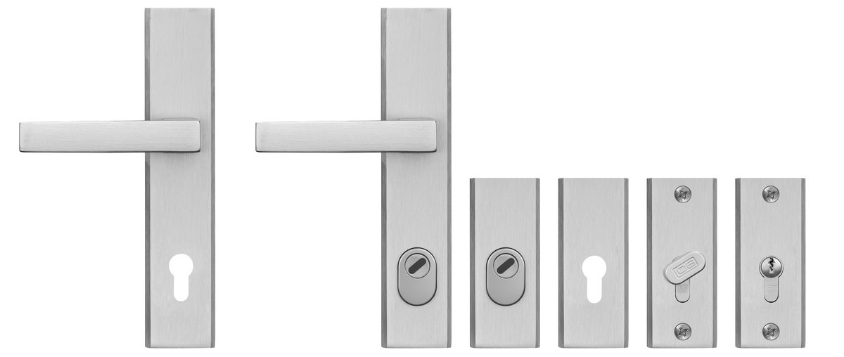 ERKADO — Ручка с щитком, Inox