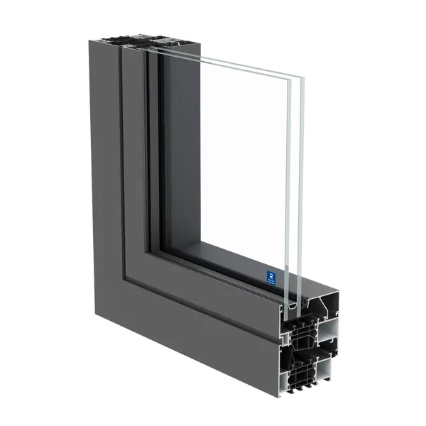MasterLine 8 HI Reynaers Aluminiumfensterprofil — Querschnittansicht