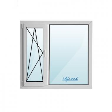 PVC window 1140x1390 mm 2 handles