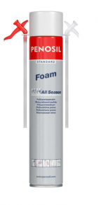 PENOSIL Standard Foam All Season polyurethane foam with applicator tube