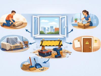 Hvordan forberede en leilighet til vindusbytte?