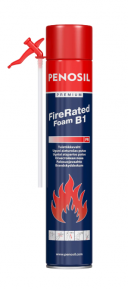 PENOSIL Premium FireRated Foam B1 ugunsdrošas PU putas ar caurulīti