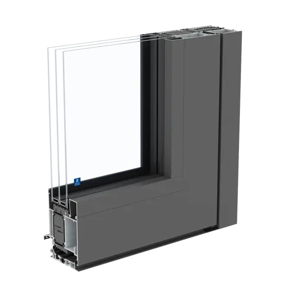 MasterLine 8 Reynaers Türen — Querschnitt des Aluminiumprofils